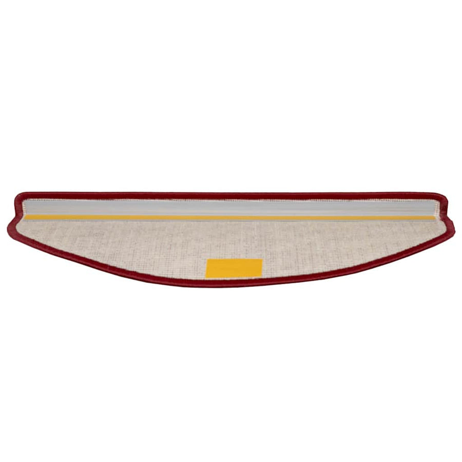 Zelfklevende Trapmatten 15 pcs Rood 65 x 21 x 4 cm