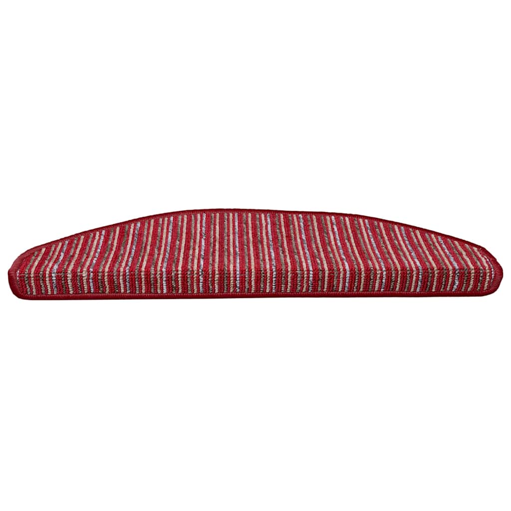 Zelfklevende Trapmatten 15 pcs Rood 65 x 21 x 4 cm