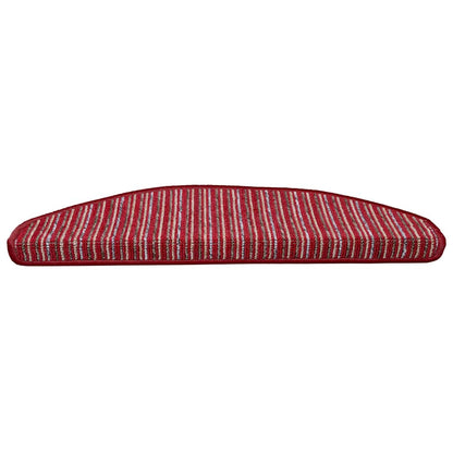 Zelfklevende Trapmatten 15 pcs Rood 65 x 21 x 4 cm