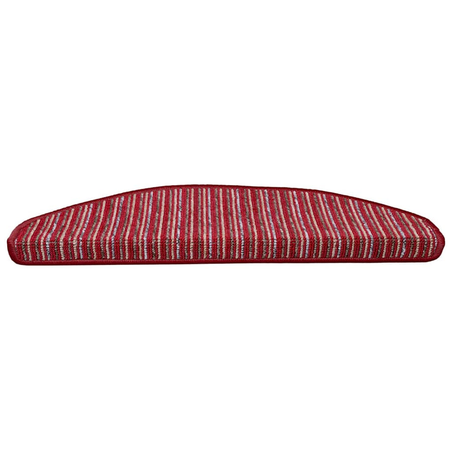 Zelfklevende Trapmatten 15 pcs Rood 65 x 21 x 4 cm