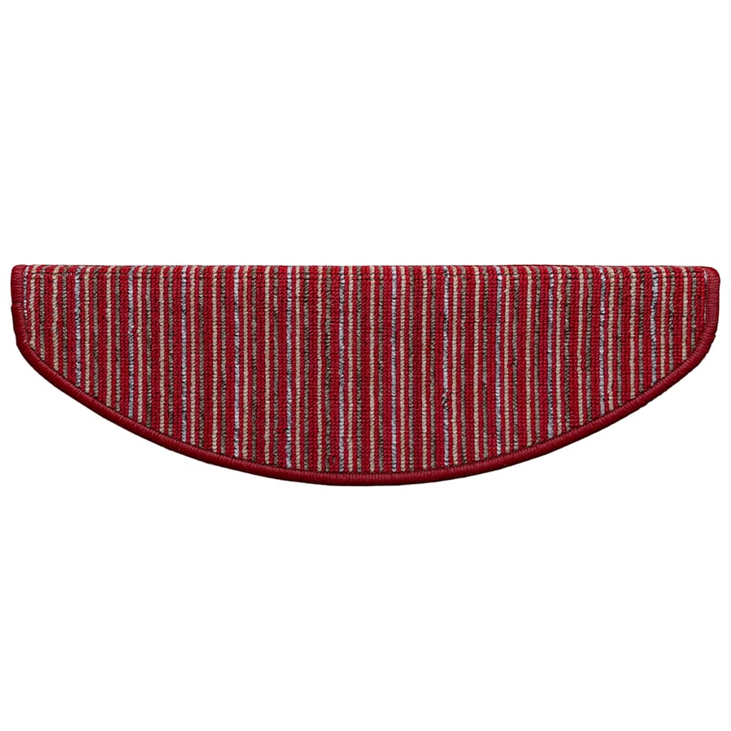 Zelfklevende Trapmatten 15 pcs Rood 65 x 21 x 4 cm