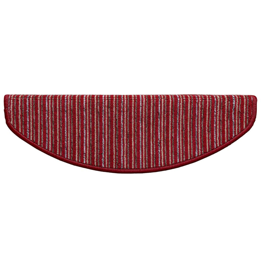 Zelfklevende Trapmatten 15 pcs Rood 65 x 21 x 4 cm