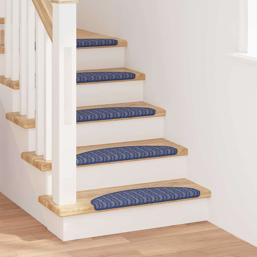 Zelfklevende Trapmatten 15 pcs Blauw 65 x 21 x 4 cm