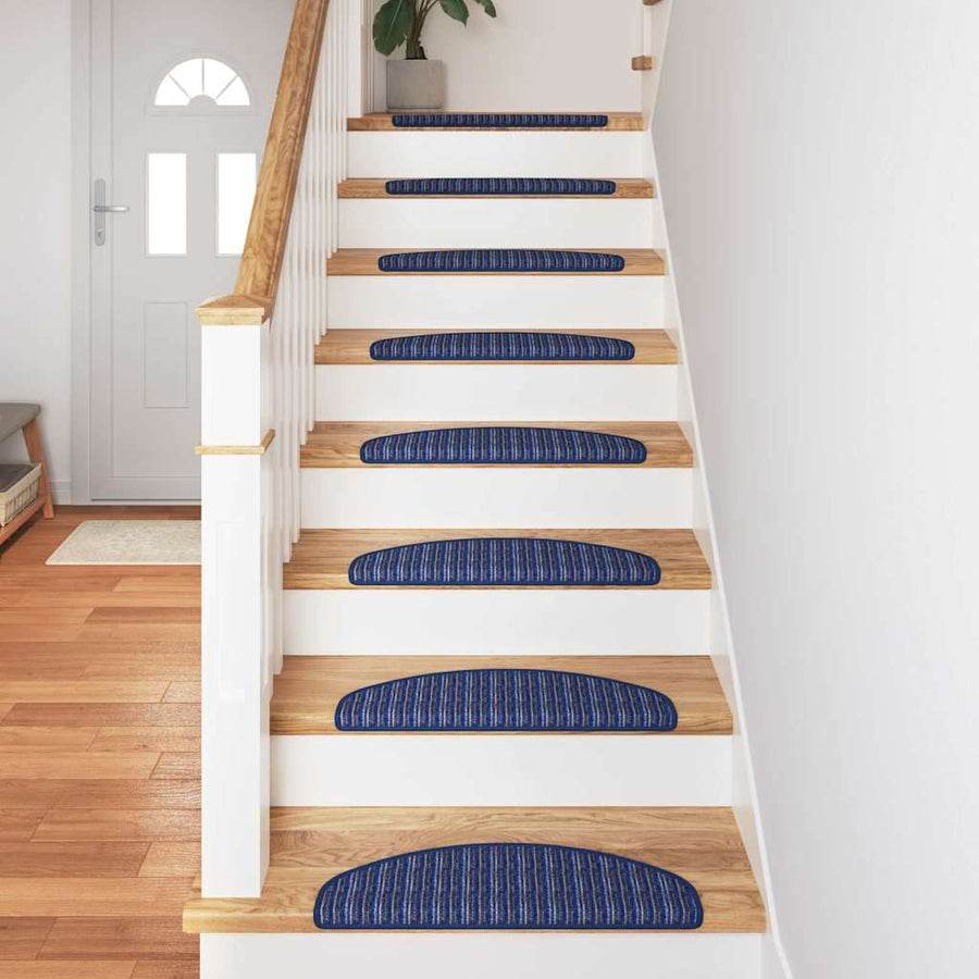 Zelfklevende Trapmatten 15 pcs Blauw 65 x 21 x 4 cm
