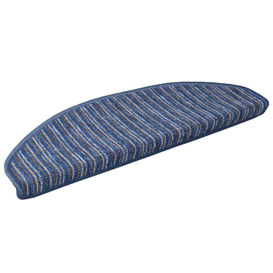 Zelfklevende Trapmatten 15 pcs Blauw 65 x 21 x 4 cm