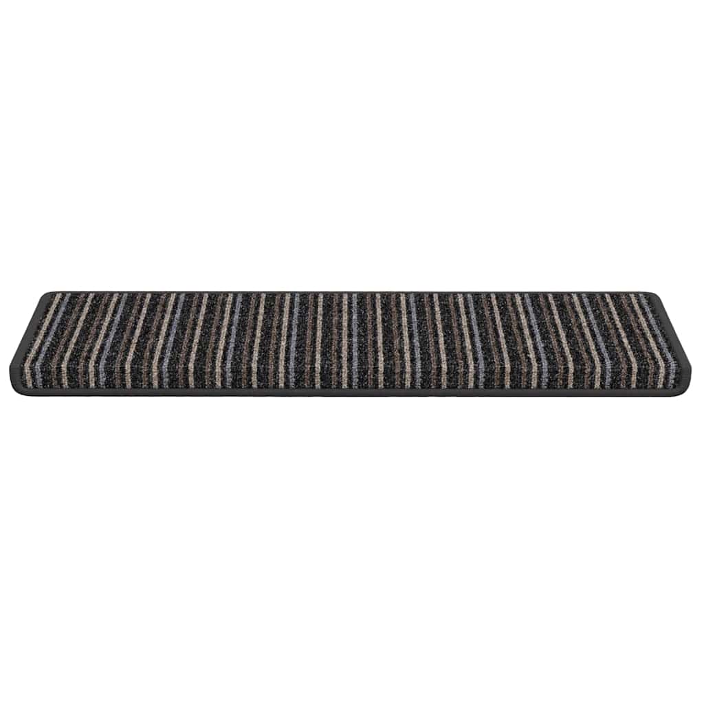 Zelfklevende Trapmatten 15 pcs Antraciet 65 x 21 x 4 cm