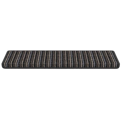 Zelfklevende Trapmatten 15 pcs Antraciet 65 x 21 x 4 cm