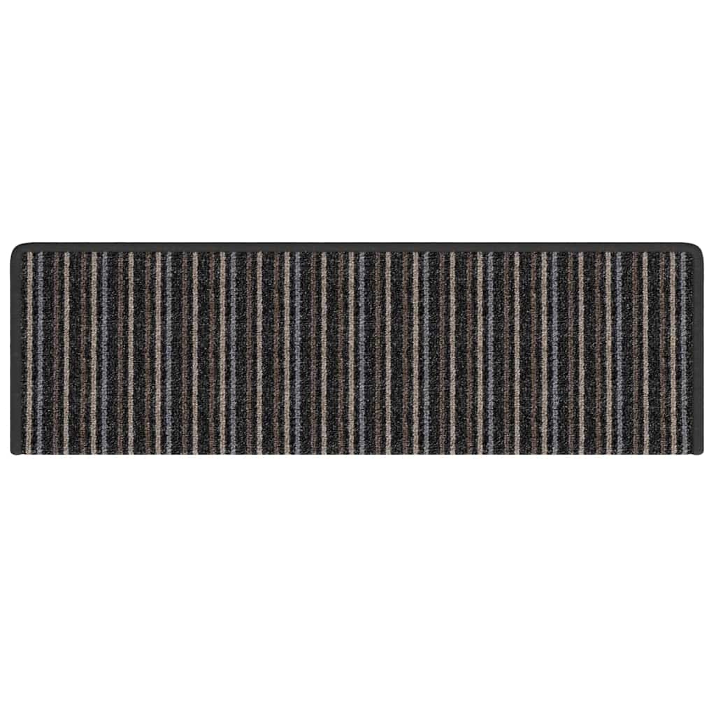 Zelfklevende Trapmatten 15 pcs Antraciet 65 x 21 x 4 cm