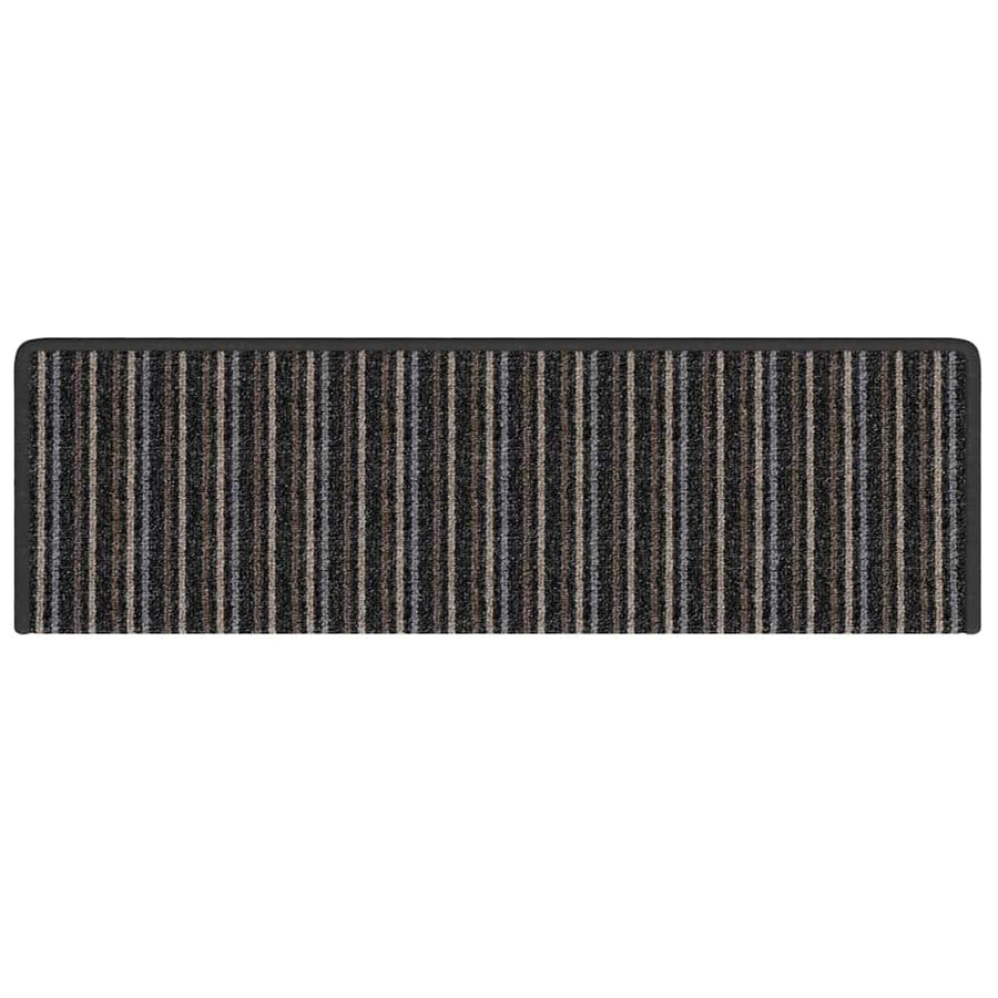 Zelfklevende Trapmatten 15 pcs Antraciet 65 x 21 x 4 cm