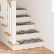 Zelfklevende Trapmatten Gestreept 15 pcs Grijs 65 x 21 x 4 cm