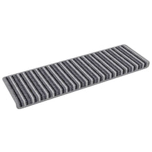 Zelfklevende Trapmatten Gestreept 15 pcs Grijs 65 x 21 x 4 cm