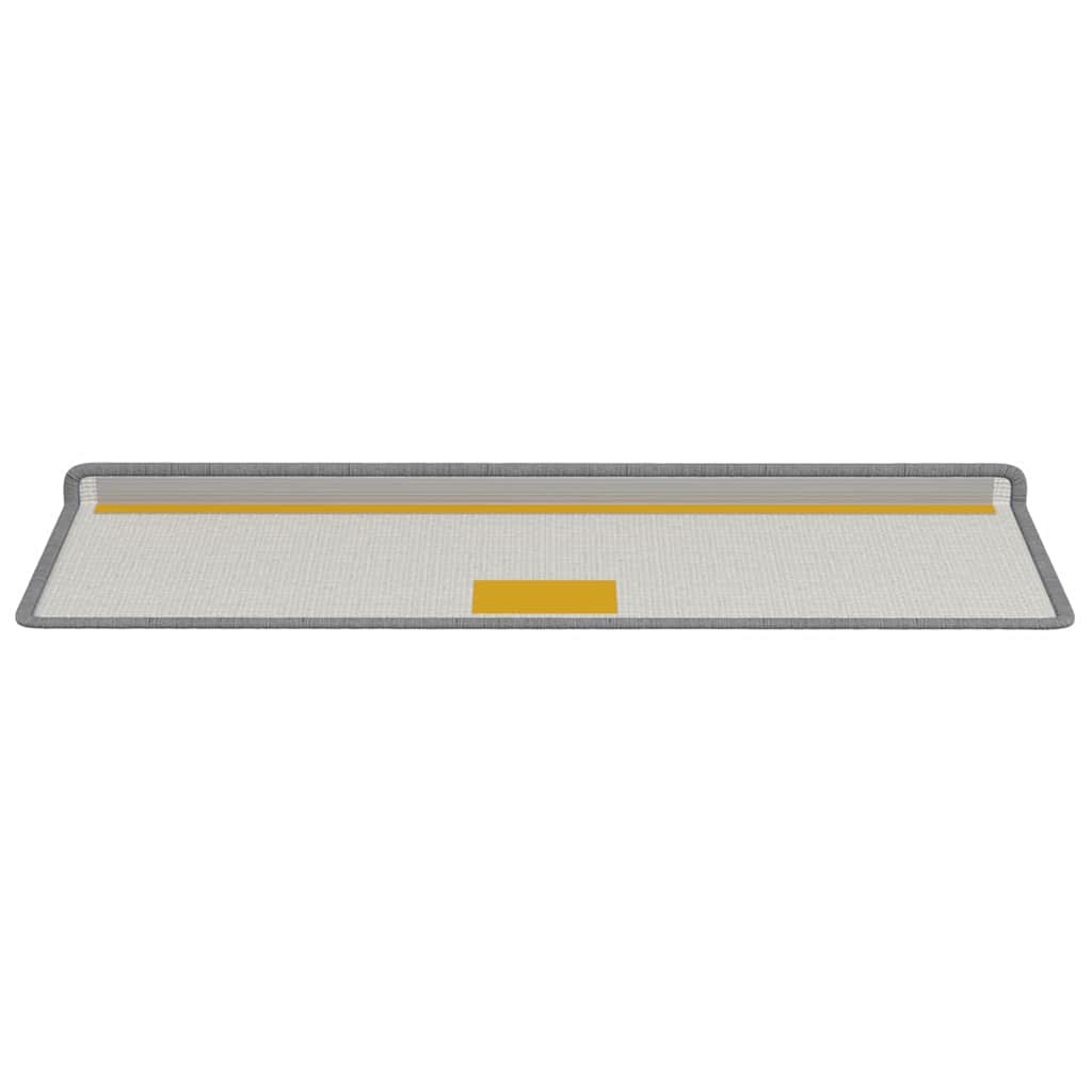Zelfklevende Trapmatten Gestreept 15 pcs Grijs 65 x 21 x 4 cm