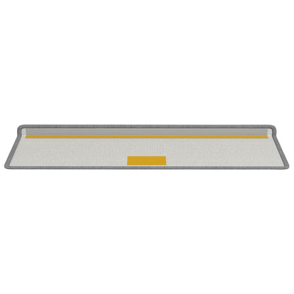 Zelfklevende Trapmatten Gestreept 15 pcs Grijs 65 x 21 x 4 cm