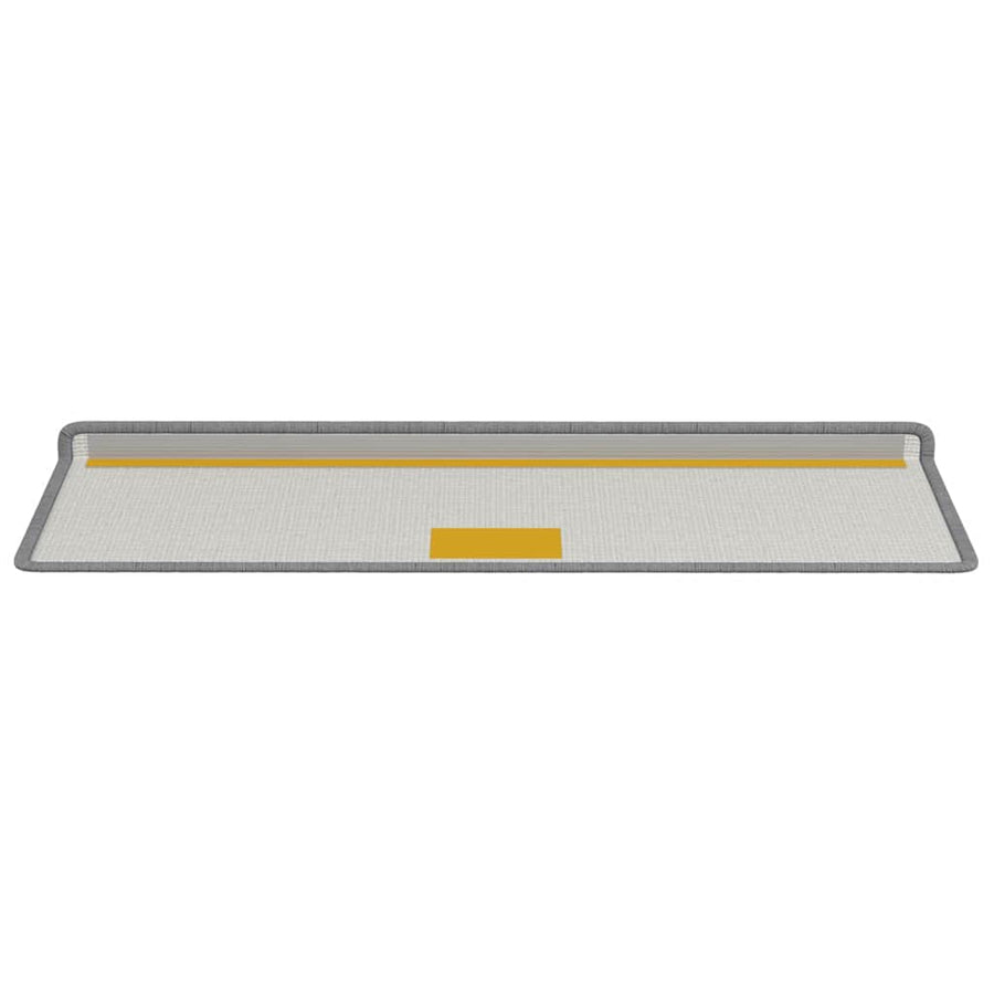 Zelfklevende Trapmatten Gestreept 15 pcs Grijs 65 x 21 x 4 cm