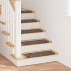 Trapmatten 15 stuks 65x21 cm bruin zelfklevend