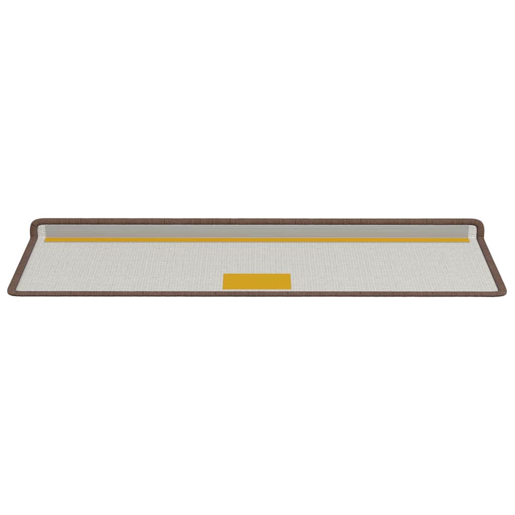Zelfklevende Trapmatten Gestreept 15 pcs Bruin 65 x 21 x 4 cm