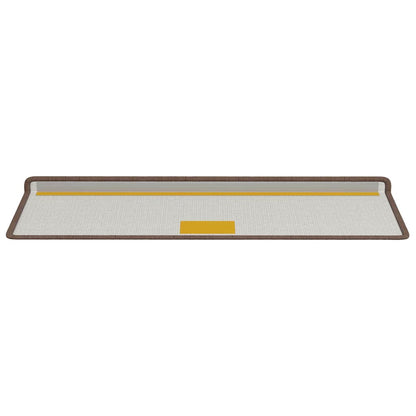 Zelfklevende Trapmatten Gestreept 15 pcs Bruin 65 x 21 x 4 cm