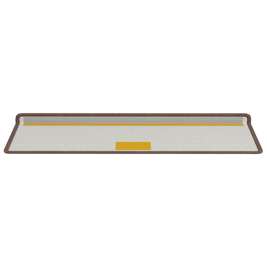 Zelfklevende Trapmatten Gestreept 15 pcs Bruin 65 x 21 x 4 cm