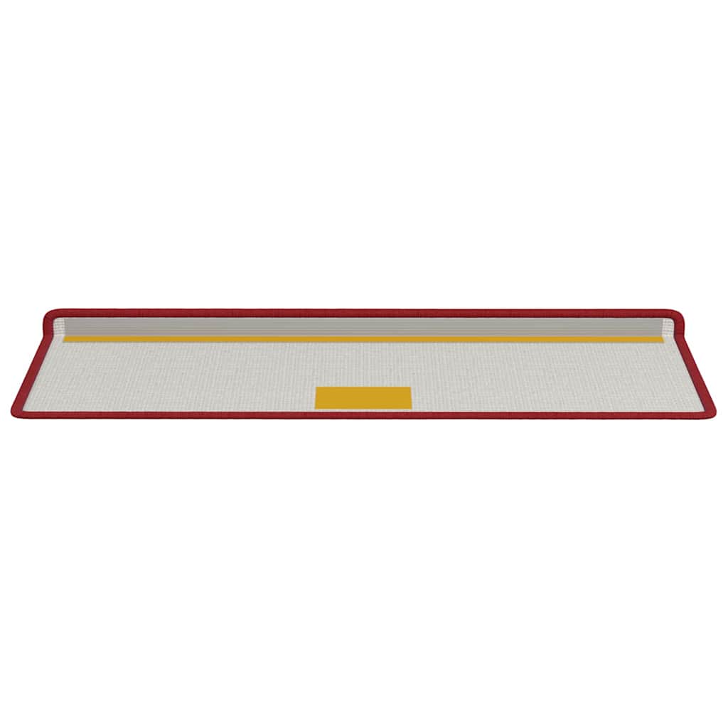 Zelfklevende Trapmatten Gestreept 15 pcs Rood 65 x 21 x 4 cm