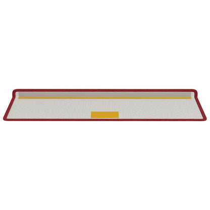 Zelfklevende Trapmatten Gestreept 15 pcs Rood 65 x 21 x 4 cm