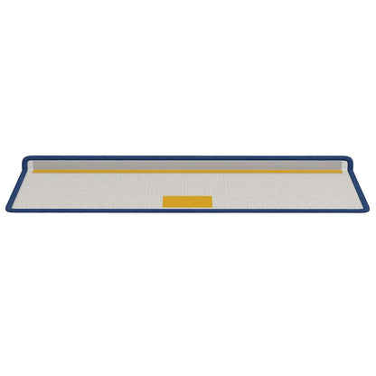Zelfklevende Trapmatten Gestreept 15 pcs Blauw 65 x 21 x 4 cm