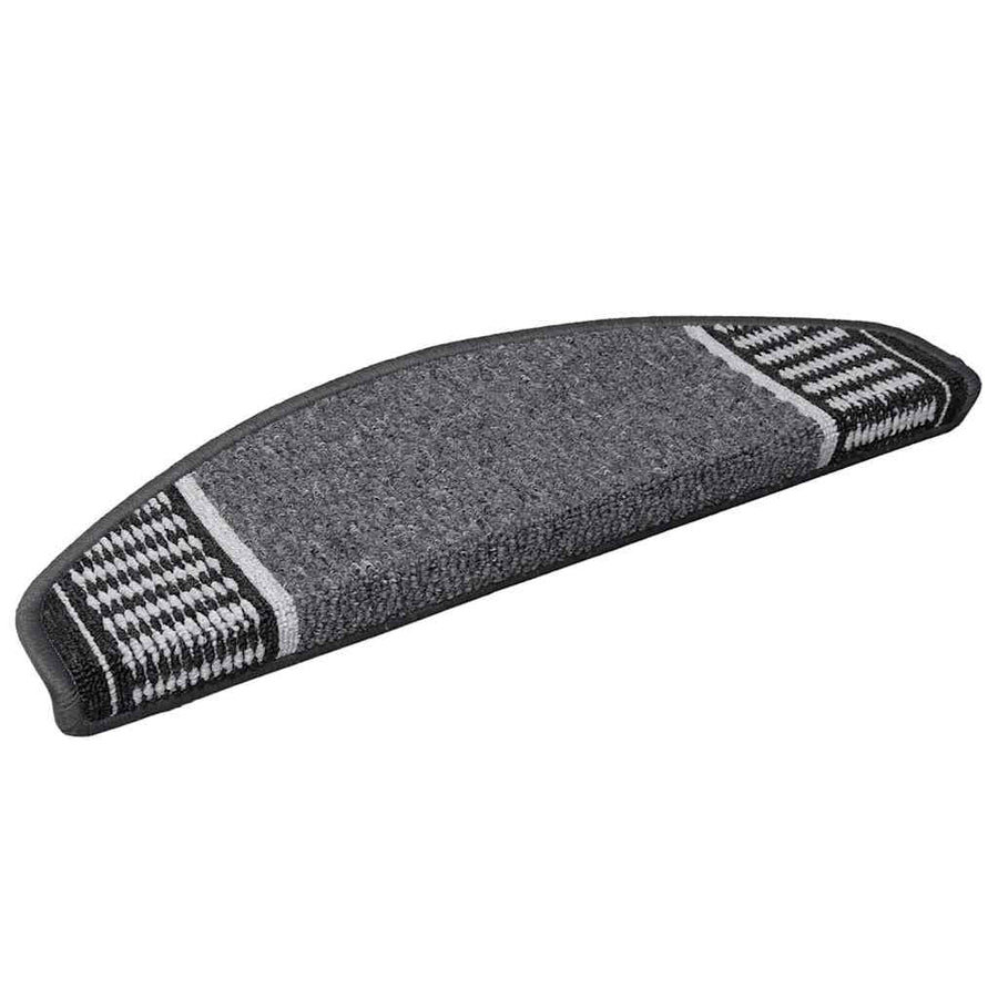Zelfklevende Trapmatten 15 pcs Antraciet 65 x 21 x 4 cm