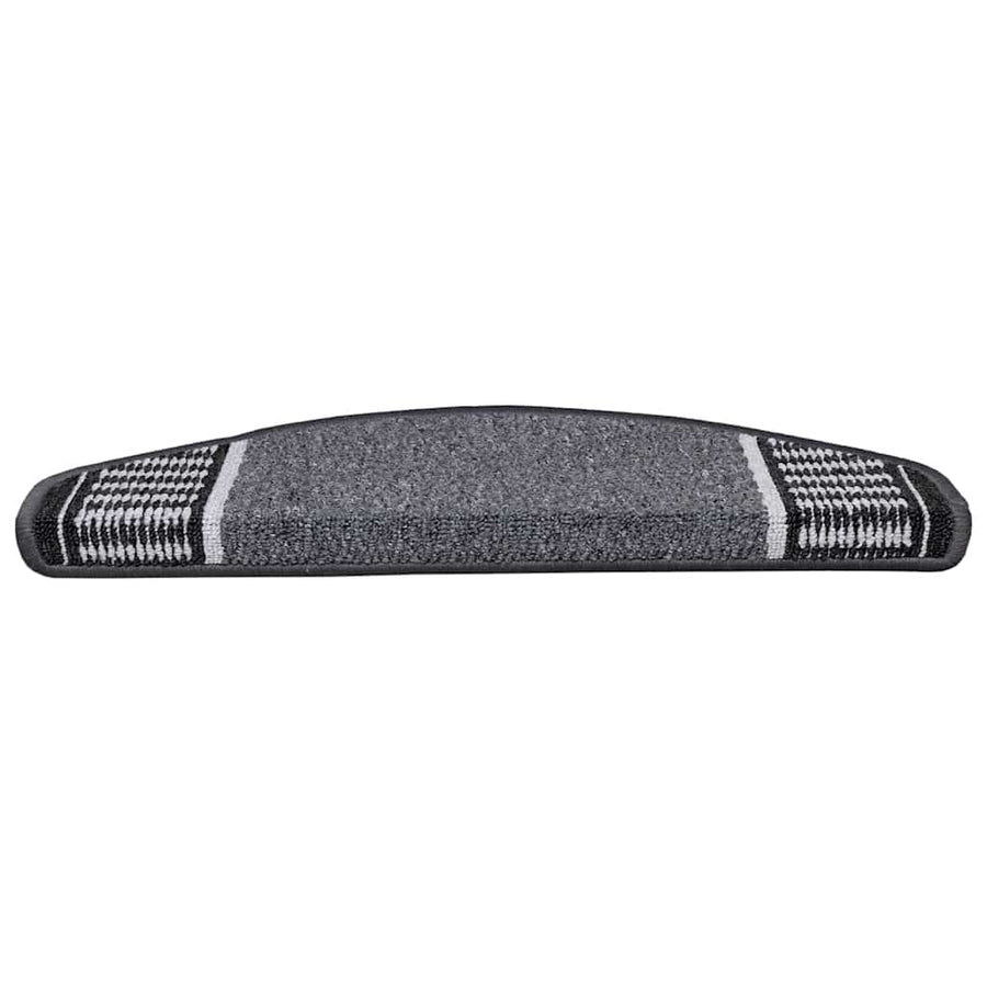Zelfklevende Trapmatten 15 pcs Antraciet 65 x 21 x 4 cm