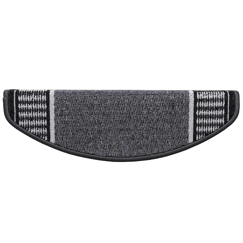Zelfklevende Trapmatten 15 pcs Antraciet 65 x 21 x 4 cm