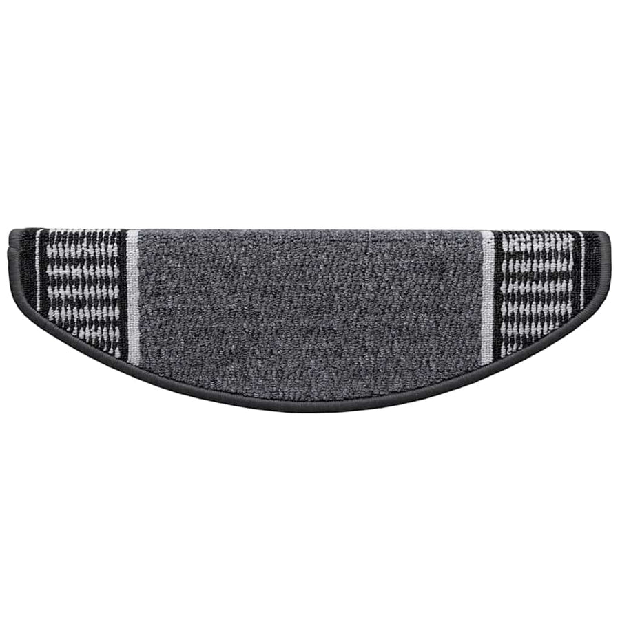 Zelfklevende Trapmatten 15 pcs Antraciet 65 x 21 x 4 cm