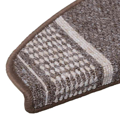 Zelfklevende Trapmatten 15 pcs Bruin 65 x 21 x 4 cm