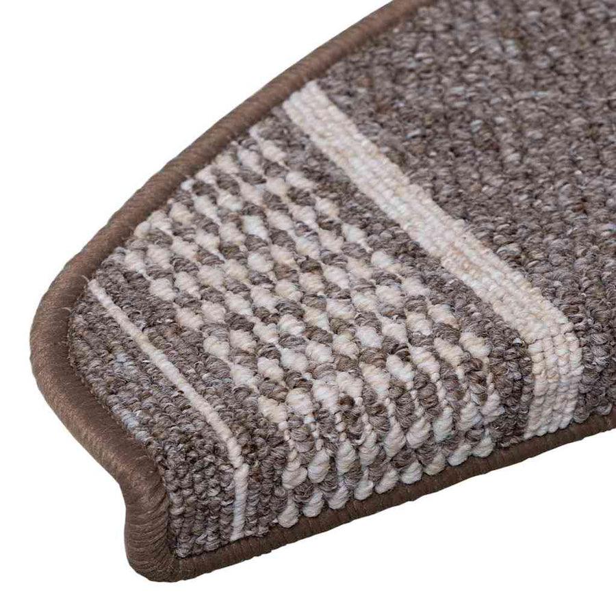 Zelfklevende Trapmatten 15 pcs Bruin 65 x 21 x 4 cm