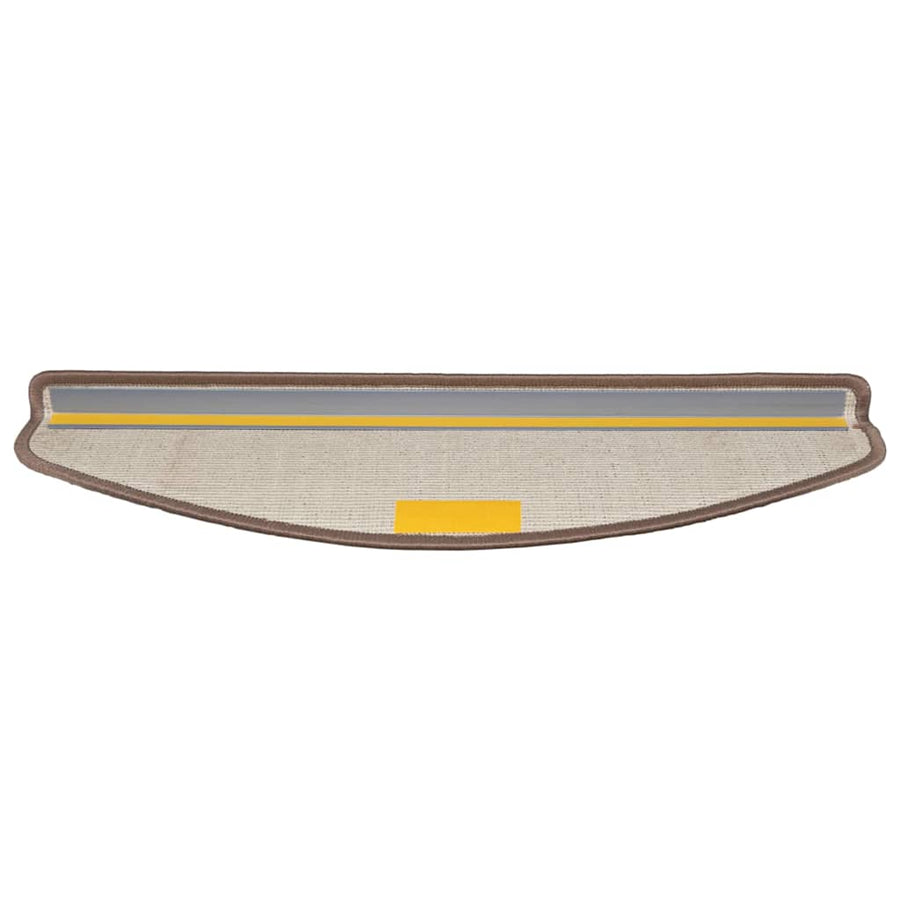 Zelfklevende Trapmatten 15 pcs Bruin 65 x 21 x 4 cm