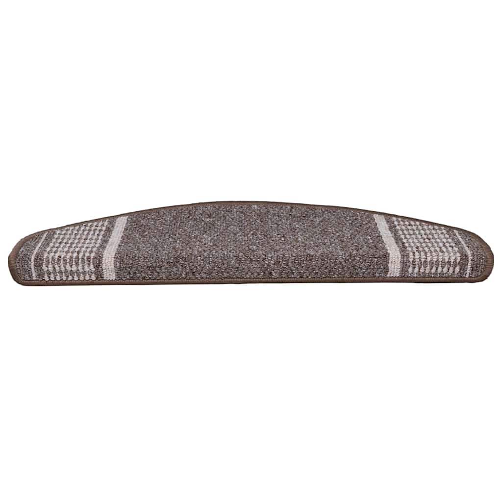 Zelfklevende Trapmatten 15 pcs Bruin 65 x 21 x 4 cm