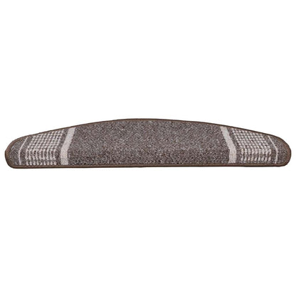 Zelfklevende Trapmatten 15 pcs Bruin 65 x 21 x 4 cm