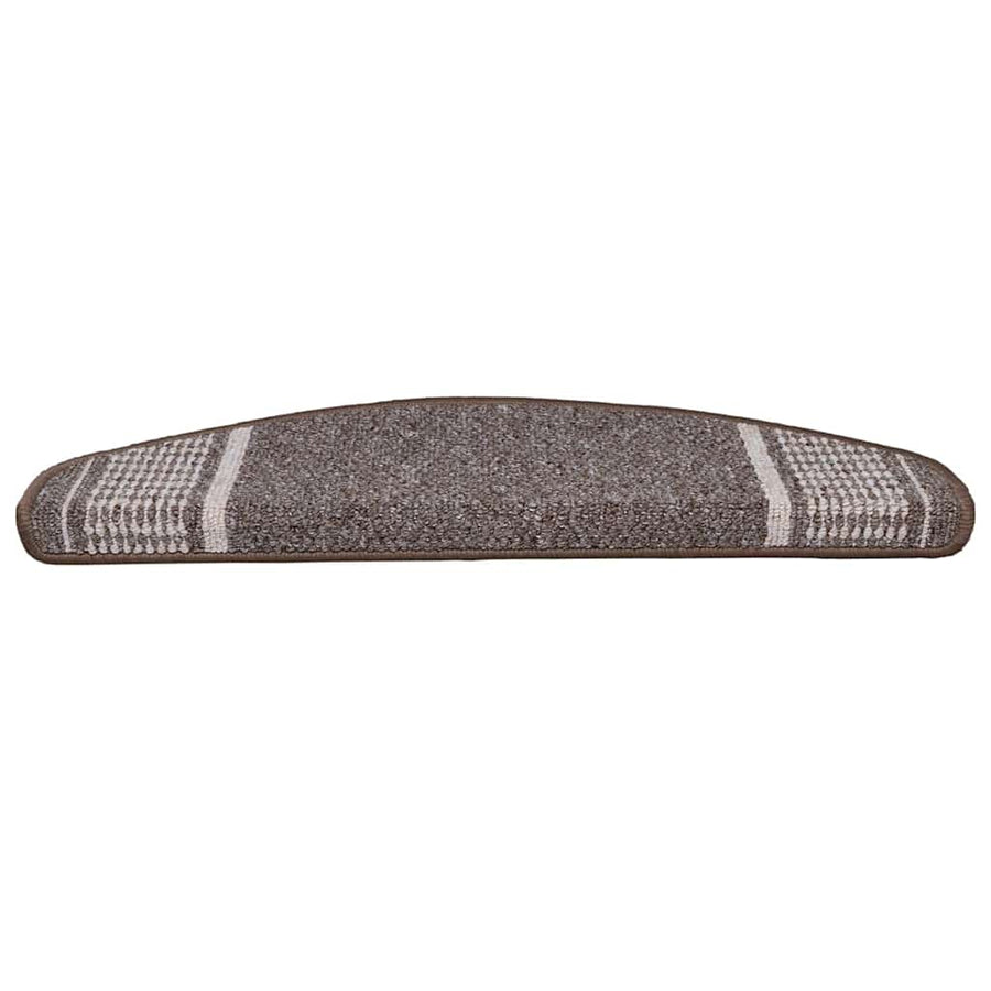 Zelfklevende Trapmatten 15 pcs Bruin 65 x 21 x 4 cm