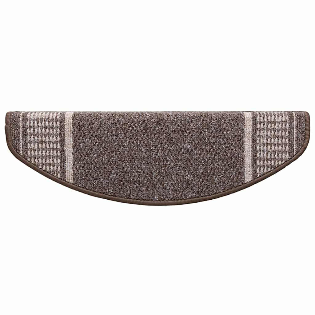 Zelfklevende Trapmatten 15 pcs Bruin 65 x 21 x 4 cm
