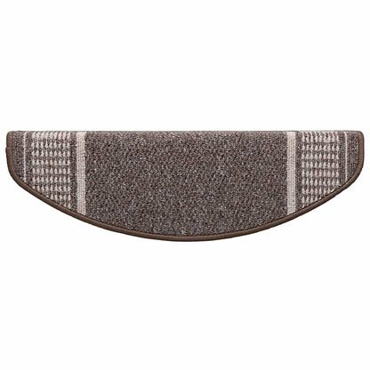 Zelfklevende Trapmatten 15 pcs Bruin 65 x 21 x 4 cm