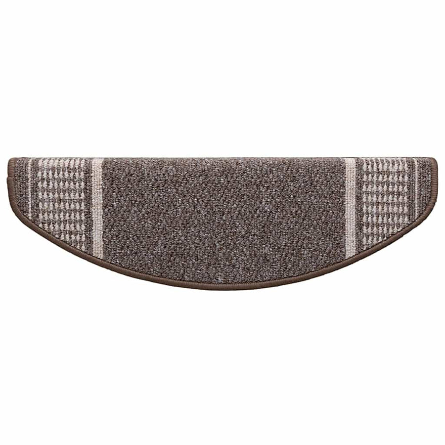 Zelfklevende Trapmatten 15 pcs Bruin 65 x 21 x 4 cm