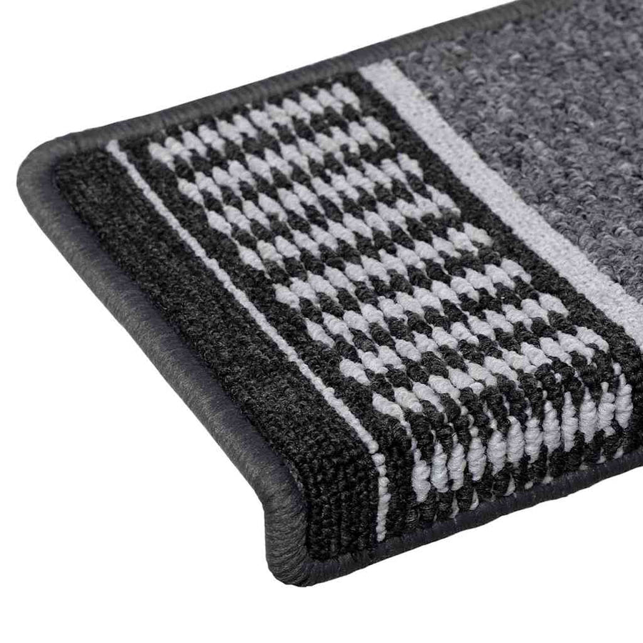 Zelfklevende Trapmatten 15 pcs Antraciet 65 x 21 x 4 cm
