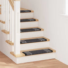 Self-Adhesive Stair Mats 15 pcs Anthracite 65 x 21 x 4 cm