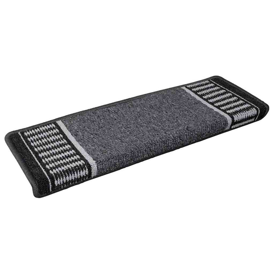 Zelfklevende Trapmatten 15 pcs Antraciet 65 x 21 x 4 cm