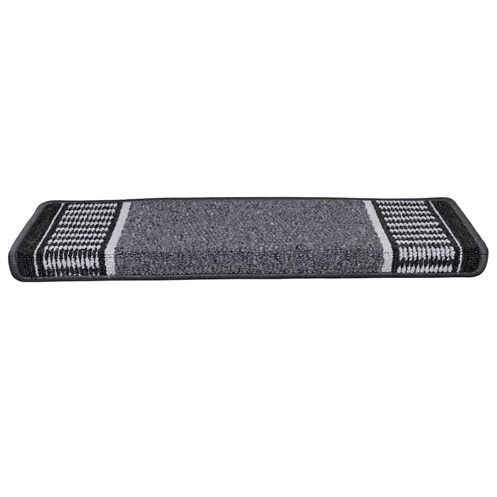 Zelfklevende Trapmatten 15 pcs Antraciet 65 x 21 x 4 cm