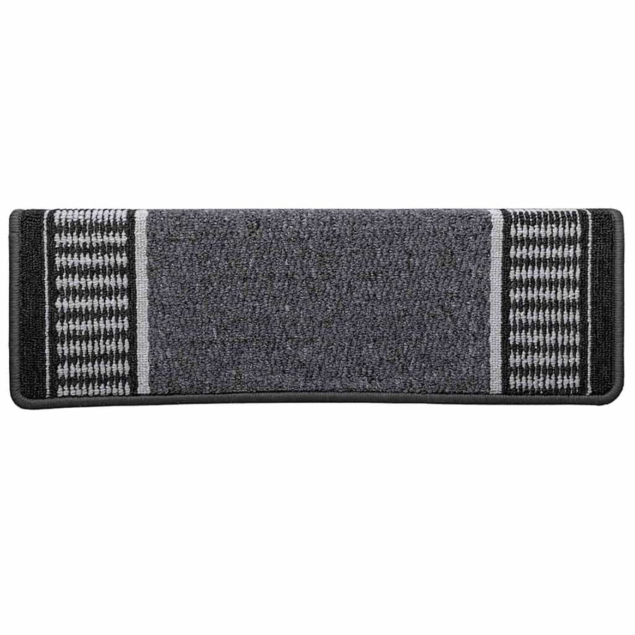 Zelfklevende Trapmatten 15 pcs Antraciet 65 x 21 x 4 cm
