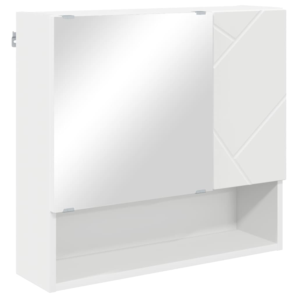 Badkamermeubelset 2 pcs Wit 61 x 35 x 64 cm Bewerkt hout