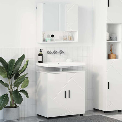 Badkamermeubelset 2 pcs Hoogglans wit 61 x 35 x 64 cm