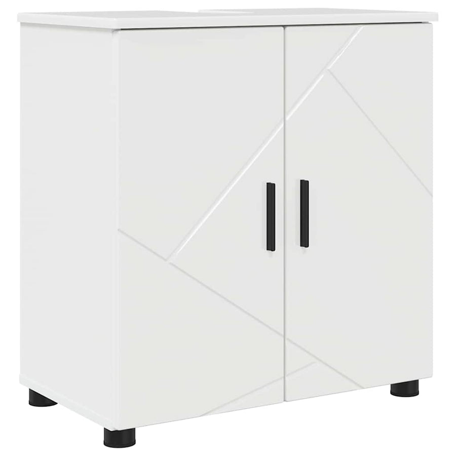 Badkamermeubelset 2 pcs Hoogglans wit 61 x 35 x 64 cm