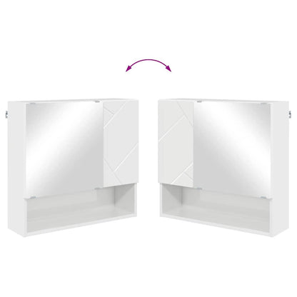 Badkamermeubelset 2 pcs Hoogglans wit 61 x 35 x 64 cm