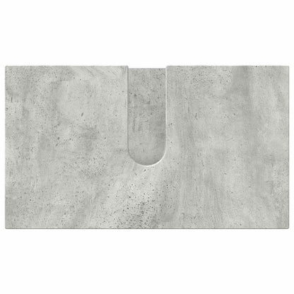 Badkamermeubelset Wandgemonteerd 3 pcs Betongrijs Bewerkt hout