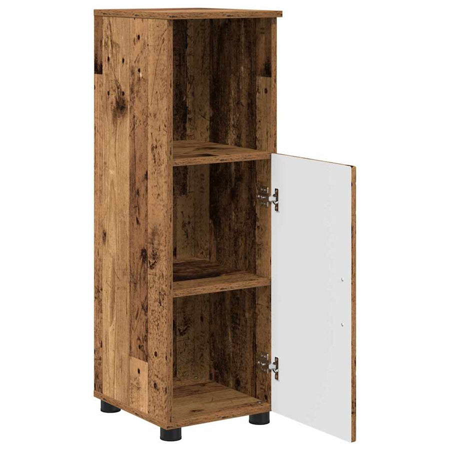 Badkamermeubelset 3 pcs Oud Hout Bewerkt hout & Metaal