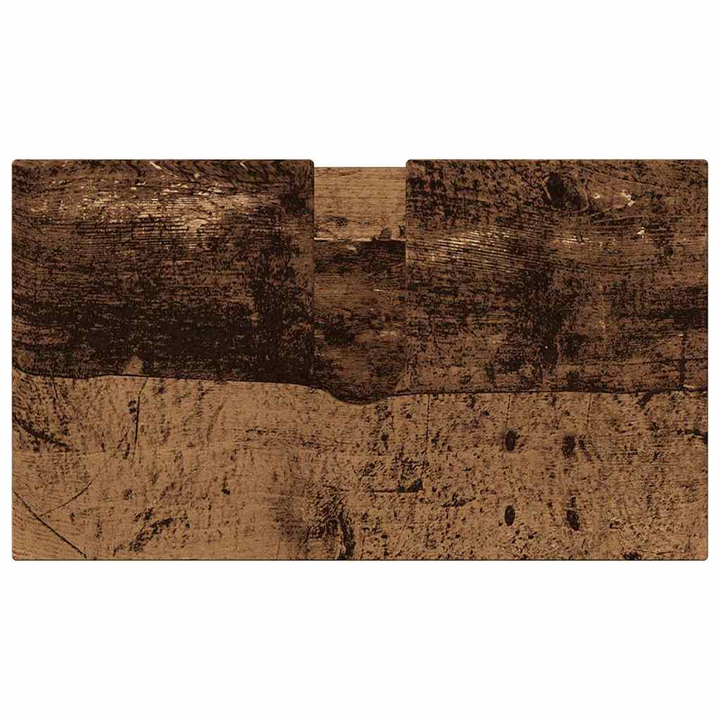 Badkamermeubelset 3 pcs Oud Hout Bewerkt hout & Metaal